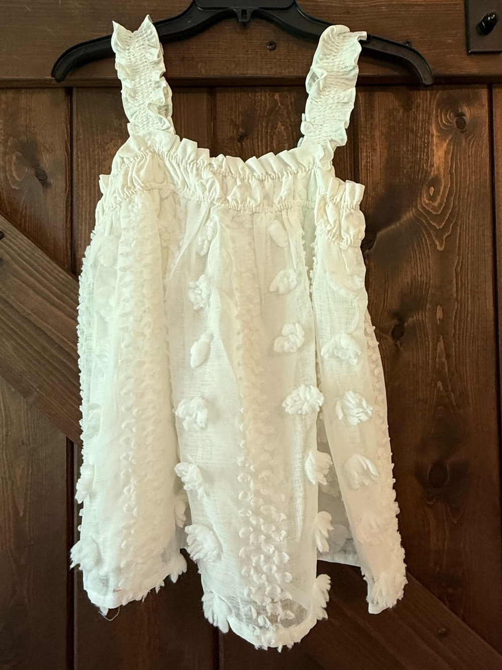 ENTRO WOMENS WHITE FLORAL APPLIQUÉ EMBROIDERY SLEEVELESS BLOUSE SIZE SMALL
